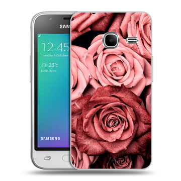 Силиконовый чехол на Samsung Galaxy J1 mini (2016) с принтом Цветы розы Силиконовый чехол на Samsung Galaxy J1 mini (2016) с принтом Цветы розы