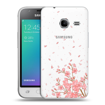 Силиконовый чехол на Samsung Galaxy J1 mini (2016) с принтом Ветка сакуры Силиконовый чехол на Samsung Galaxy J1 mini (2016) с принтом Ветка сакуры