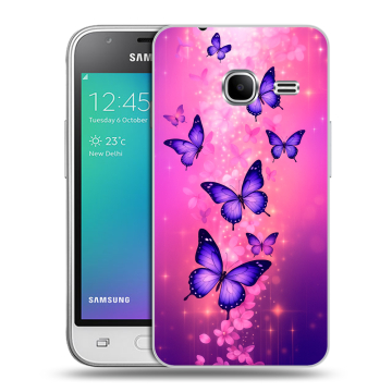 Силиконовый чехол на Samsung Galaxy J1 mini (2016) с принтом Бабочки Силиконовый чехол на Samsung Galaxy J1 mini (2016) с принтом Бабочки