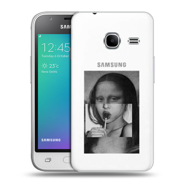 Силиконовый чехол на Samsung Galaxy J1 mini (2016) с принтом Мона Лиза Силиконовый чехол на Samsung Galaxy J1 mini (2016) с принтом Мона Лиза