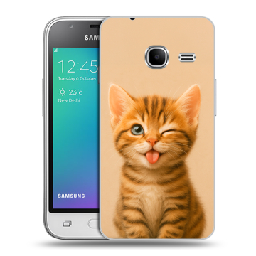 Силиконовый чехол на Samsung Galaxy J1 mini (2016) с принтом котенок Силиконовый чехол на Samsung Galaxy J1 mini (2016) с принтом котенок