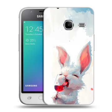 Силиконовый чехол на Samsung Galaxy J1 mini (2016) с принтом кролик зайчик Силиконовый чехол на Samsung Galaxy J1 mini (2016) с принтом кролик зайчик