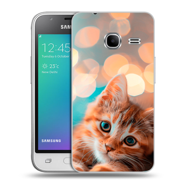 Силиконовый чехол на Samsung Galaxy J1 mini (2016) с принтом котик Силиконовый чехол на Samsung Galaxy J1 mini (2016) с принтом котик