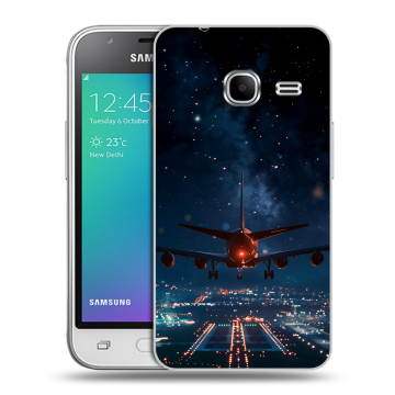 Силиконовый чехол на Samsung Galaxy J1 mini (2016) с принтом самолет Силиконовый чехол на Samsung Galaxy J1 mini (2016) с принтом самолет