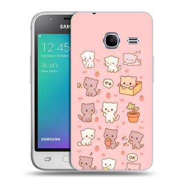 Силиконовый чехол на Samsung Galaxy J1 mini (2016) с принтом Hello Kitty Хелоу Кити Силиконовый чехол на Samsung Galaxy J1 mini (2016) с принтом Hello Kitty Хелоу Кити