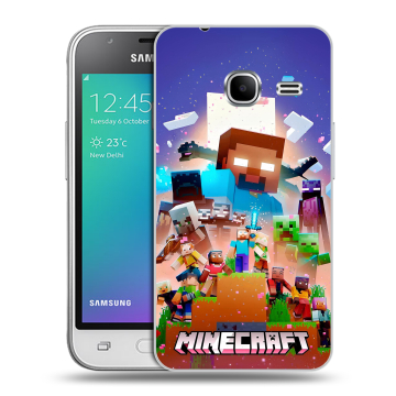 Силиконовый чехол на Samsung Galaxy J1 mini (2016) с принтом Майнкрафт Minecraft Силиконовый чехол на Samsung Galaxy J1 mini (2016) с принтом Майнкрафт Minecraft