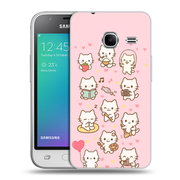 Силиконовый чехол на Samsung Galaxy J1 mini (2016) с принтом Hello Kitty Хелоу Кити Силиконовый чехол на Samsung Galaxy J1 mini (2016) с принтом Hello Kitty Хелоу Кити