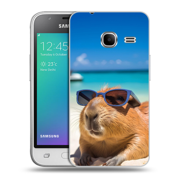 Силиконовый чехол на Samsung Galaxy J1 mini (2016) с принтом Капибара Силиконовый чехол на Samsung Galaxy J1 mini (2016) с принтом Капибара