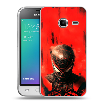 Силиконовый чехол на Samsung Galaxy J1 mini (2016) с принтом человек паук spiderman Силиконовый чехол на Samsung Galaxy J1 mini (2016) с принтом человек паук spiderman