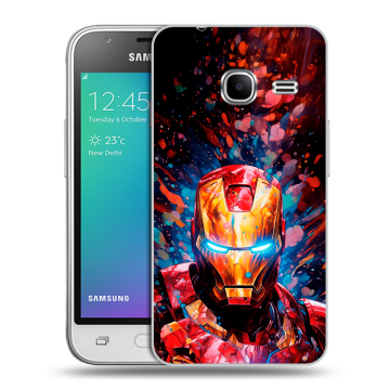 Силиконовый чехол на Samsung Galaxy J1 mini (2016) с принтом Железный человек Ironman Силиконовый чехол на Samsung Galaxy J1 mini (2016) с принтом Железный человек Ironman