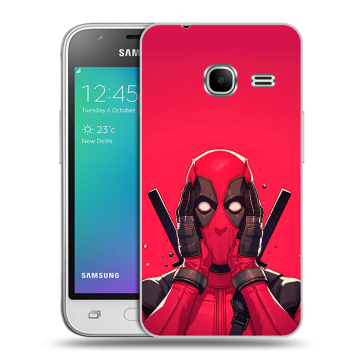 Силиконовый чехол на Samsung Galaxy J1 mini (2016) с принтом Дедпул Deadpool Силиконовый чехол на Samsung Galaxy J1 mini (2016) с принтом Дедпул Deadpool