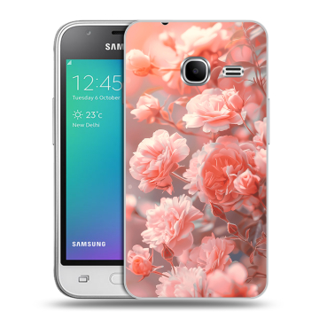 Силиконовый чехол на Samsung Galaxy J1 mini (2016) с принтом Розы цветы Силиконовый чехол на Samsung Galaxy J1 mini (2016) с принтом Розы цветы