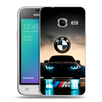 Силиконовый чехол на Samsung Galaxy J1 mini (2016) с принтом БМВ BMW Силиконовый чехол на Samsung Galaxy J1 mini (2016) с принтом БМВ BMW