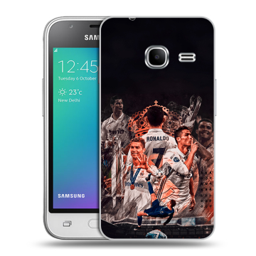 Силиконовый чехол на Samsung Galaxy J1 mini (2016) с принтом Реал Роналдо Real Ronaldo Силиконовый чехол на Samsung Galaxy J1 mini (2016) с принтом Реал Роналдо Real Ronaldo