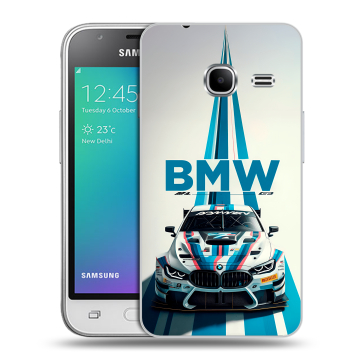 Силиконовый чехол на Samsung Galaxy J1 mini (2016) с принтом БМВ BMW Силиконовый чехол на Samsung Galaxy J1 mini (2016) с принтом БМВ BMW