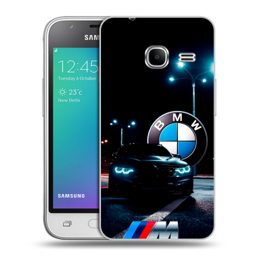 Силиконовый чехол на Samsung Galaxy J1 mini (2016) с принтом БМВ BMW Силиконовый чехол на Samsung Galaxy J1 mini (2016) с принтом БМВ BMW
