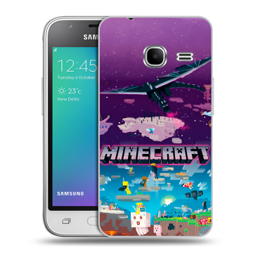 Силиконовый чехол на Samsung Galaxy J1 mini (2016) с принтом Майнкрафт Minecraft Силиконовый чехол на Samsung Galaxy J1 mini (2016) с принтом Майнкрафт Minecraft