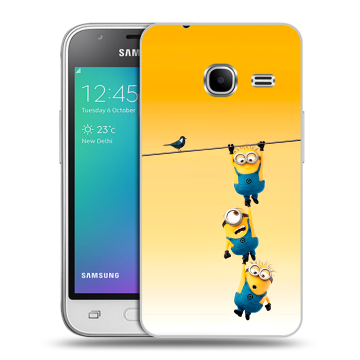 Силиконовый чехол на Samsung Galaxy J1 mini (2016) с принтом Миньоны Силиконовый чехол на Samsung Galaxy J1 mini (2016) с принтом Миньоны