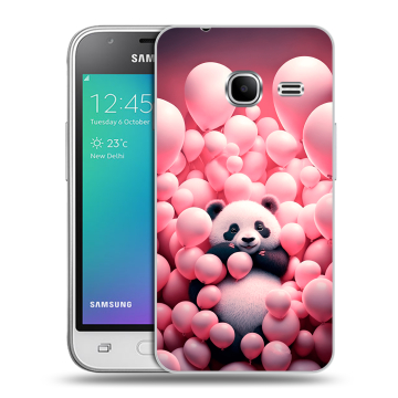 Силиконовый чехол на Samsung Galaxy J1 mini (2016) с принтом Панда Силиконовый чехол на Samsung Galaxy J1 mini (2016) с принтом Панда