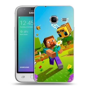 Силиконовый чехол на Samsung Galaxy J1 mini (2016) с принтом Майнкрафт Minecraft Силиконовый чехол на Samsung Galaxy J1 mini (2016) с принтом Майнкрафт Minecraft