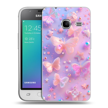 Силиконовый чехол на Samsung Galaxy J1 mini (2016) с принтом Бабочки Силиконовый чехол на Samsung Galaxy J1 mini (2016) с принтом Бабочки