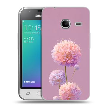 Силиконовый чехол на Samsung Galaxy J1 mini (2016) с принтом Цветы Силиконовый чехол на Samsung Galaxy J1 mini (2016) с принтом Цветы