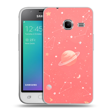 Силиконовый чехол на Samsung Galaxy J1 mini (2016) с принтом Розовый космос Силиконовый чехол на Samsung Galaxy J1 mini (2016) с принтом Розовый космос