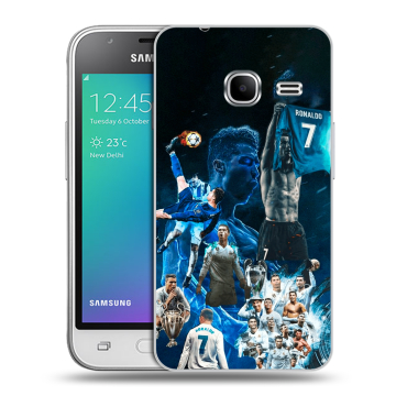 Силиконовый чехол на Samsung Galaxy J1 mini (2016) с принтом Реал Роналдо Силиконовый чехол на Samsung Galaxy J1 mini (2016) с принтом Реал Роналдо