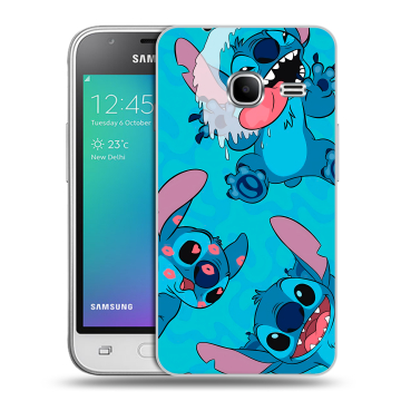 Силиконовый чехол на Samsung Galaxy J1 mini (2016) с принтом Лило и Стич Силиконовый чехол на Samsung Galaxy J1 mini (2016) с принтом Лило и Стич