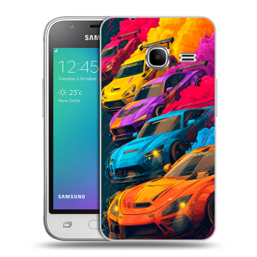 Силиконовый чехол на Samsung Galaxy J1 mini (2016) с принтом Тачки Силиконовый чехол на Samsung Galaxy J1 mini (2016) с принтом Тачки