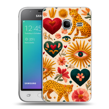 Силиконовый чехол на Samsung Galaxy J1 mini (2016) с принтом Модный принт Силиконовый чехол на Samsung Galaxy J1 mini (2016) с принтом Модный принт