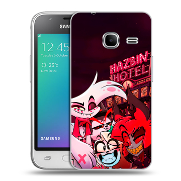 Силиконовый чехол на Samsung Galaxy J1 mini (2016) с принтом Hazbin Hotel Отель Хазбин Силиконовый чехол на Samsung Galaxy J1 mini (2016) с принтом Hazbin Hotel Отель Хазбин