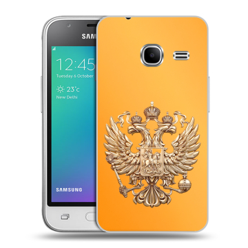Силиконовый чехол на Samsung Galaxy J1 mini (2016) с принтом Герб Флаг России Силиконовый чехол на Samsung Galaxy J1 mini (2016) с принтом Герб Флаг России