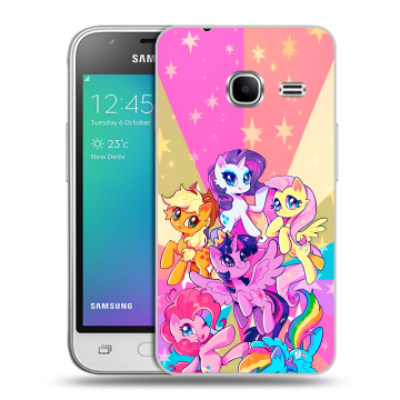 Силиконовый чехол на Samsung Galaxy J1 mini (2016) с принтом My little pony Дружба чудо Силиконовый чехол на Samsung Galaxy J1 mini (2016) с принтом My little pony Дружба чудо
