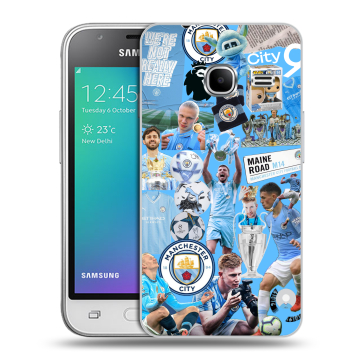 Силиконовый чехол на Samsung Galaxy J1 mini (2016) с принтом Man City Манчестер Сити Силиконовый чехол на Samsung Galaxy J1 mini (2016) с принтом Man City Манчестер Сити