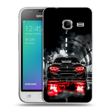 Силиконовый чехол на Samsung Galaxy J1 mini (2016) с принтом BMW БМВ Силиконовый чехол на Samsung Galaxy J1 mini (2016) с принтом BMW БМВ