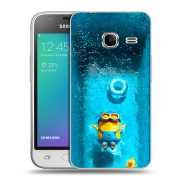 Силиконовый чехол на Samsung Galaxy J1 mini (2016) с принтом Миньоны Силиконовый чехол на Samsung Galaxy J1 mini (2016) с принтом Миньоны