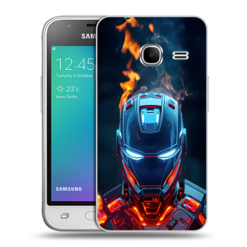Силиконовый чехол на Samsung Galaxy J1 mini (2016) с принтом IronMan Железный человек Силиконовый чехол на Samsung Galaxy J1 mini (2016) с принтом IronMan Железный человек