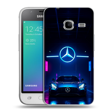 Силиконовый чехол на Samsung Galaxy J1 mini (2016) с принтом Mercedes Мерседес Силиконовый чехол на Samsung Galaxy J1 mini (2016) с принтом Mercedes Мерседес
