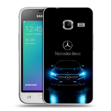 Силиконовый чехол на Samsung Galaxy J1 mini (2016) с принтом Mercedes Мерседес Силиконовый чехол на Samsung Galaxy J1 mini (2016) с принтом Mercedes Мерседес