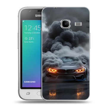 Силиконовый чехол на Samsung Galaxy J1 mini (2016) с принтом BMW БМВ Силиконовый чехол на Samsung Galaxy J1 mini (2016) с принтом BMW БМВ