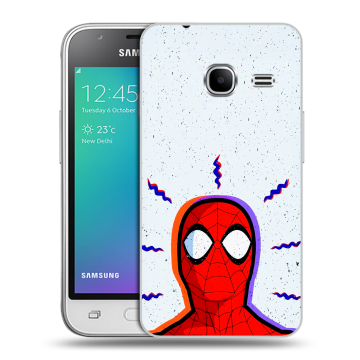 Силиконовый чехол на Samsung Galaxy J1 mini (2016) с принтом Spiderman Человек паук Силиконовый чехол на Samsung Galaxy J1 mini (2016) с принтом Spiderman Человек паук