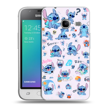 Силиконовый чехол на Samsung Galaxy J1 mini (2016) с принтом Лило и Стич Силиконовый чехол на Samsung Galaxy J1 mini (2016) с принтом Лило и Стич