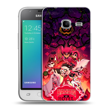 Силиконовый чехол на Samsung Galaxy J1 mini (2016) с принтом Hazbin Hotel Отель Хазбин Силиконовый чехол на Samsung Galaxy J1 mini (2016) с принтом Hazbin Hotel Отель Хазбин