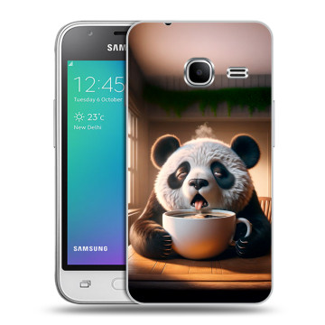 Силиконовый чехол на Samsung Galaxy J1 mini (2016) с принтом смешная панда Силиконовый чехол на Samsung Galaxy J1 mini (2016) с принтом смешная панда