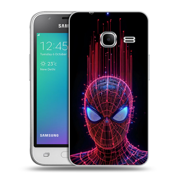 Силиконовый чехол на Samsung Galaxy J1 mini (2016) с принтом Spiderman Человек паук Силиконовый чехол на Samsung Galaxy J1 mini (2016) с принтом Spiderman Человек паук
