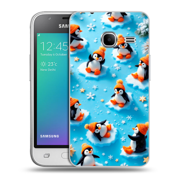 Силиконовый чехол на Samsung Galaxy J1 mini (2016) с принтом Новый год Силиконовый чехол на Samsung Galaxy J1 mini (2016) с принтом Новый год