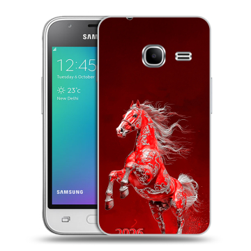 Силиконовый чехол на Samsung Galaxy J1 mini (2016) с принтом Новый год Силиконовый чехол на Samsung Galaxy J1 mini (2016) с принтом Новый год