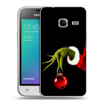 Силиконовый чехол на Samsung Galaxy J1 mini (2016) с принтом Новый год Гринч Силиконовый чехол на Samsung Galaxy J1 mini (2016) с принтом Новый год Гринч