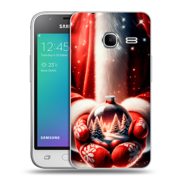 Силиконовый чехол на Samsung Galaxy J1 mini (2016) с принтом Новый год Силиконовый чехол на Samsung Galaxy J1 mini (2016) с принтом Новый год